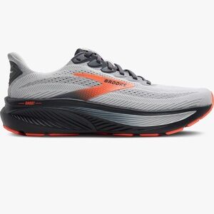 Brooks Ghost 17 Running Shoe Men’s Size 13 | Oyster Mushroom/Orange/Ebony